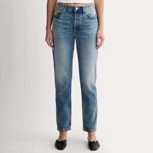 Everlane The Curvy 90s Cheeky Straight Leg Jeans Vintage Mid Blue Size 33